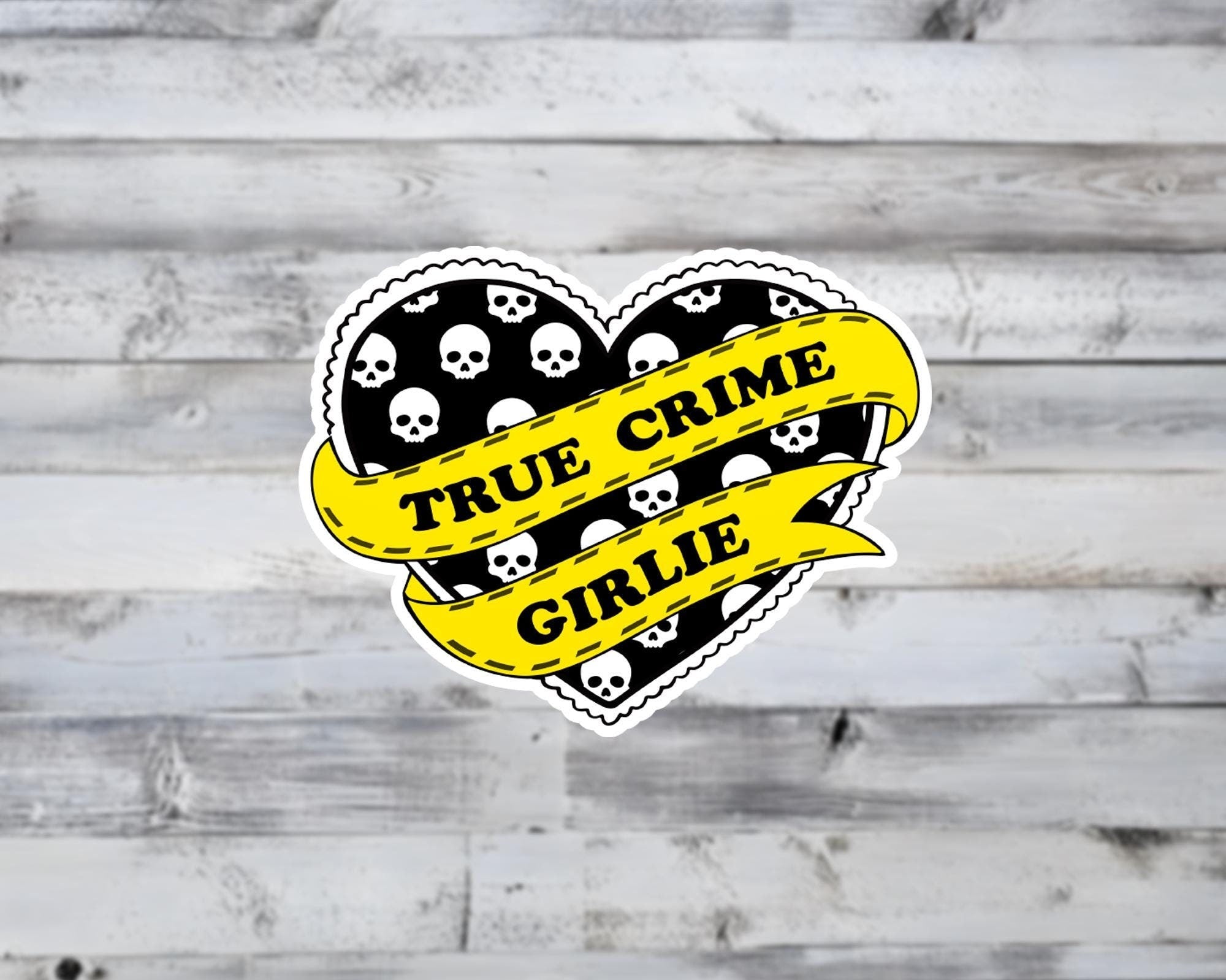 True Crime Girlie Vinyl Sticker