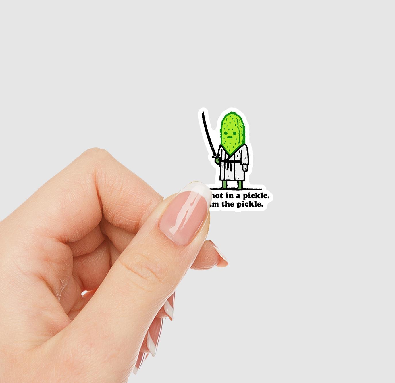 I'm Not In A Pickle, I Am The Pickle Vinyl Sticker