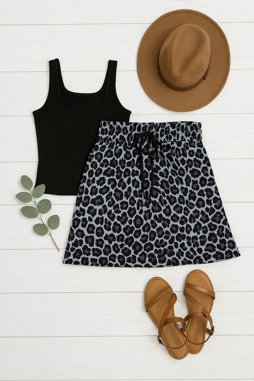 PreOrder | The Stella - Snow Leopard Jogger Skirt
