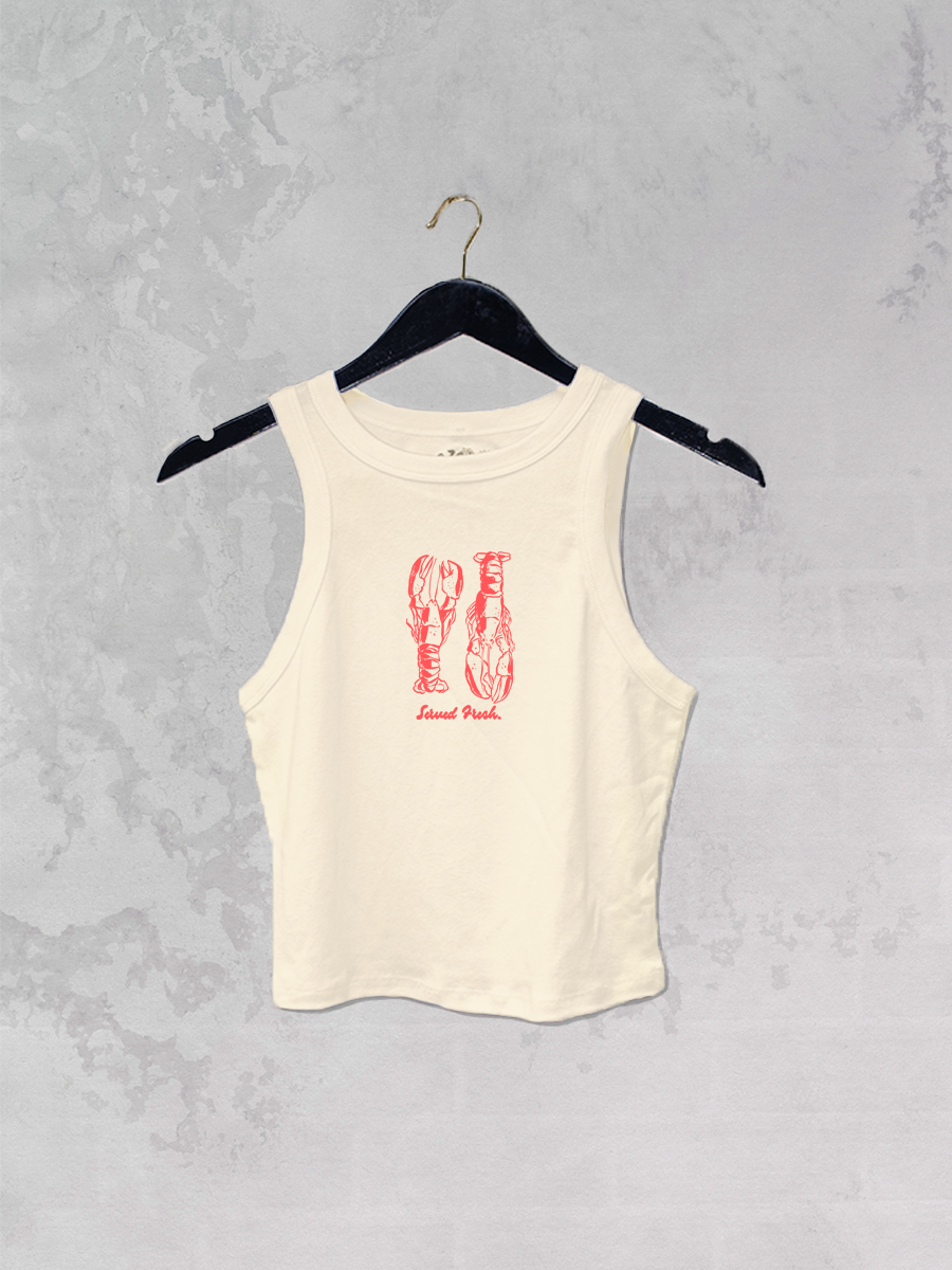 Lobsters, Served Fresh Micro-Ribbed Baby Tee