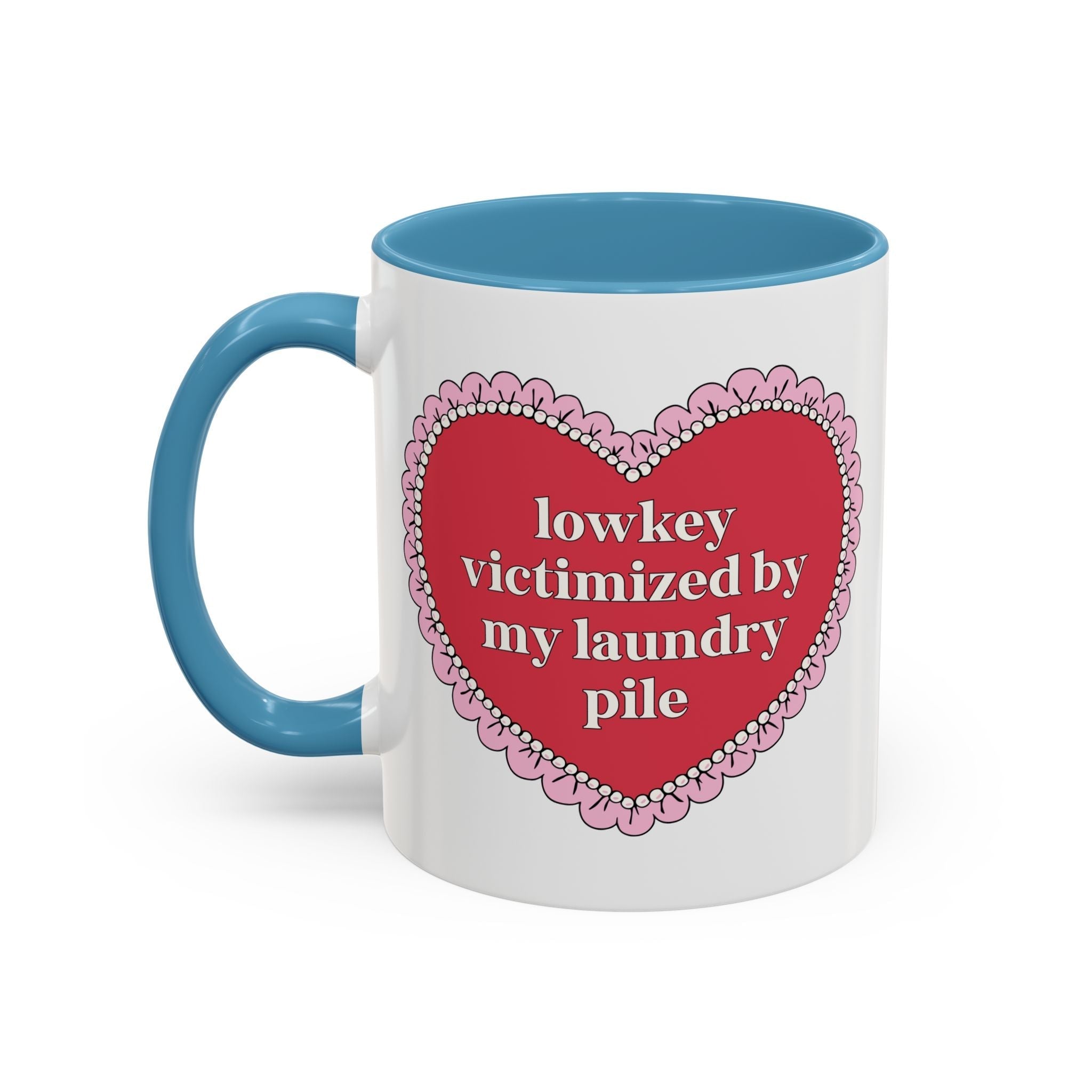 Lowkey Victimized by My Laundry Pile Coffee Mug