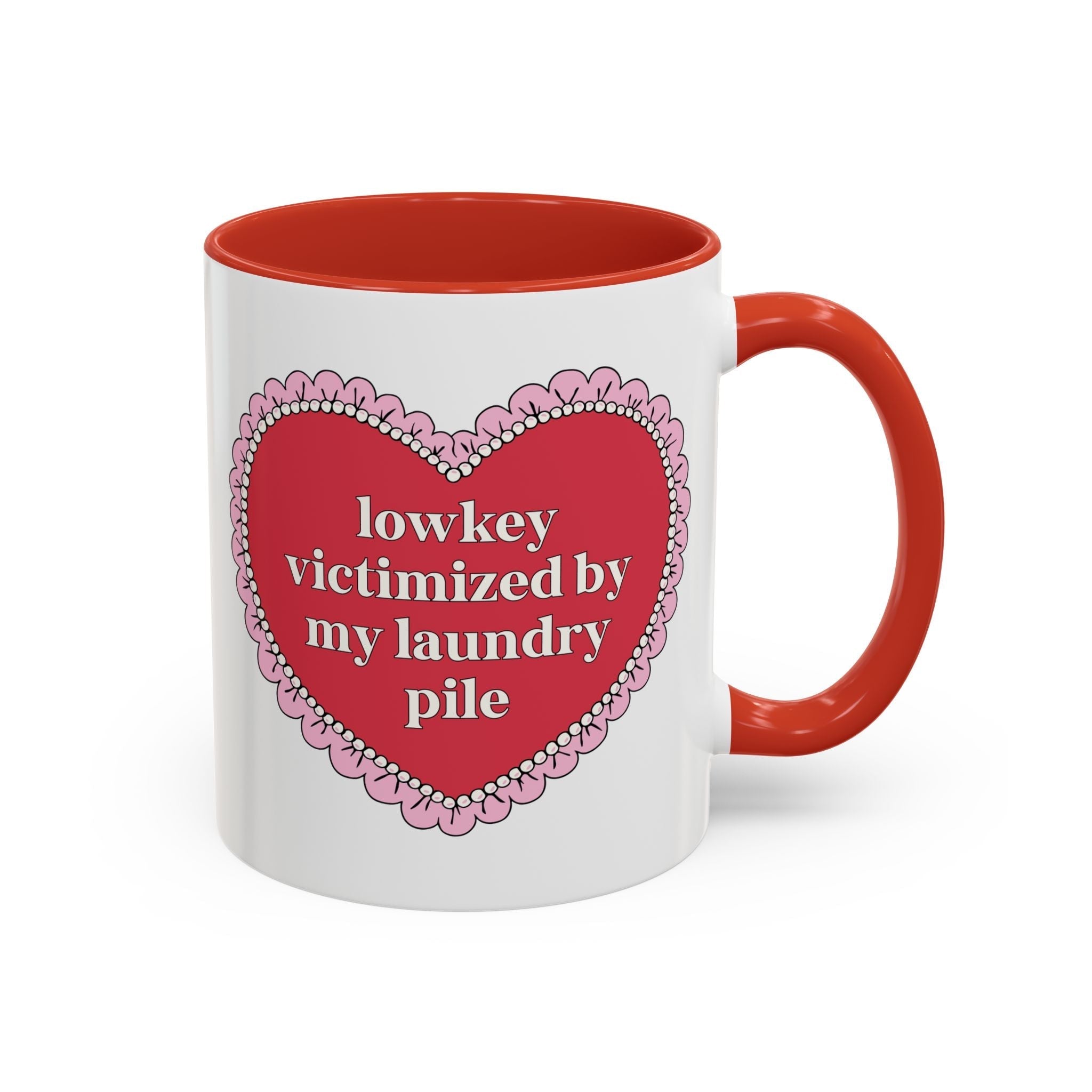 Lowkey Victimized by My Laundry Pile Coffee Mug