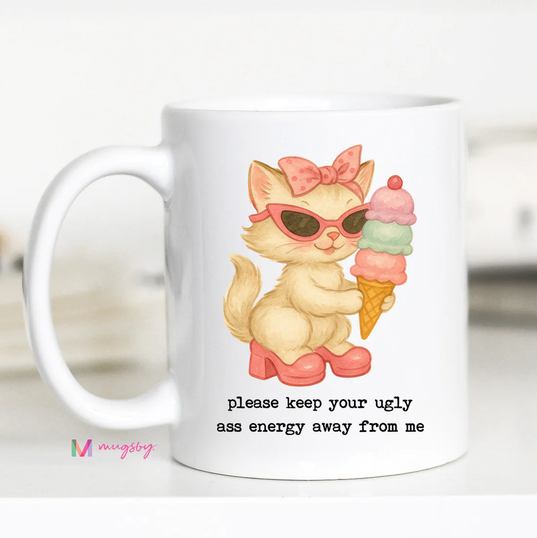 Please Keep Your Energy Away From Me Funny Coffee Mug