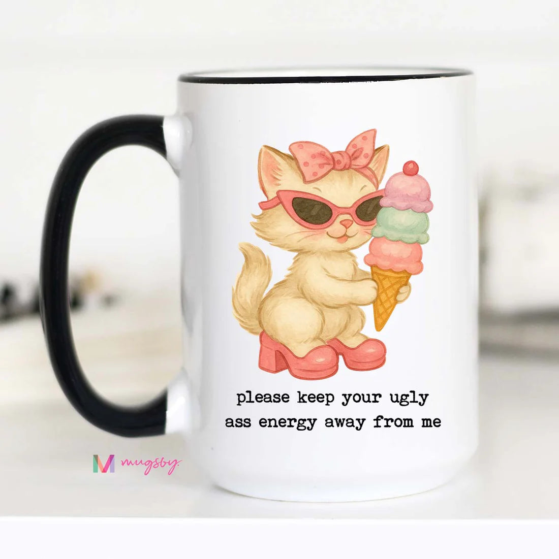Please Keep Your Energy Away From Me Funny Coffee Mug