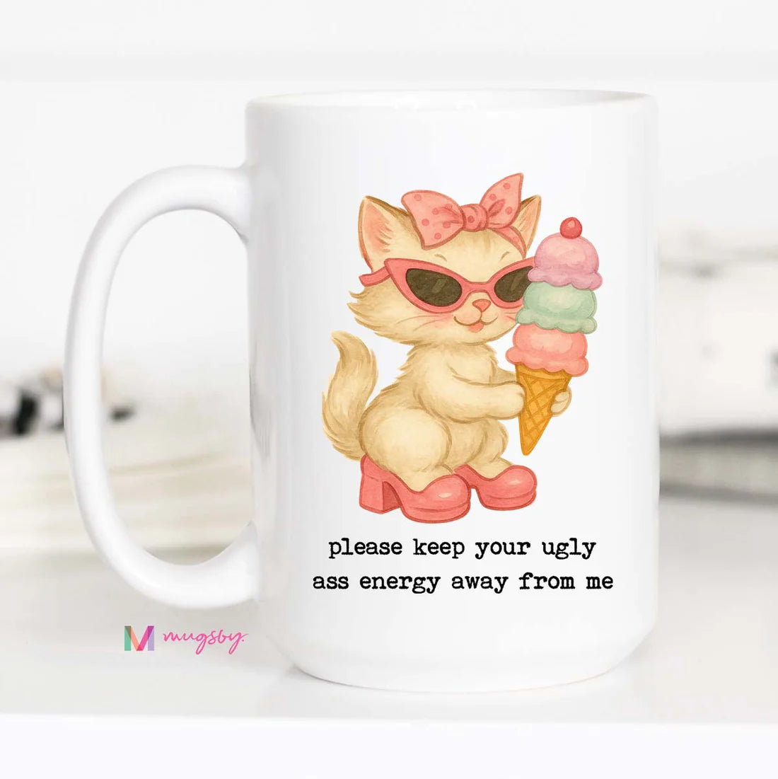 Please Keep Your Energy Away From Me Funny Coffee Mug