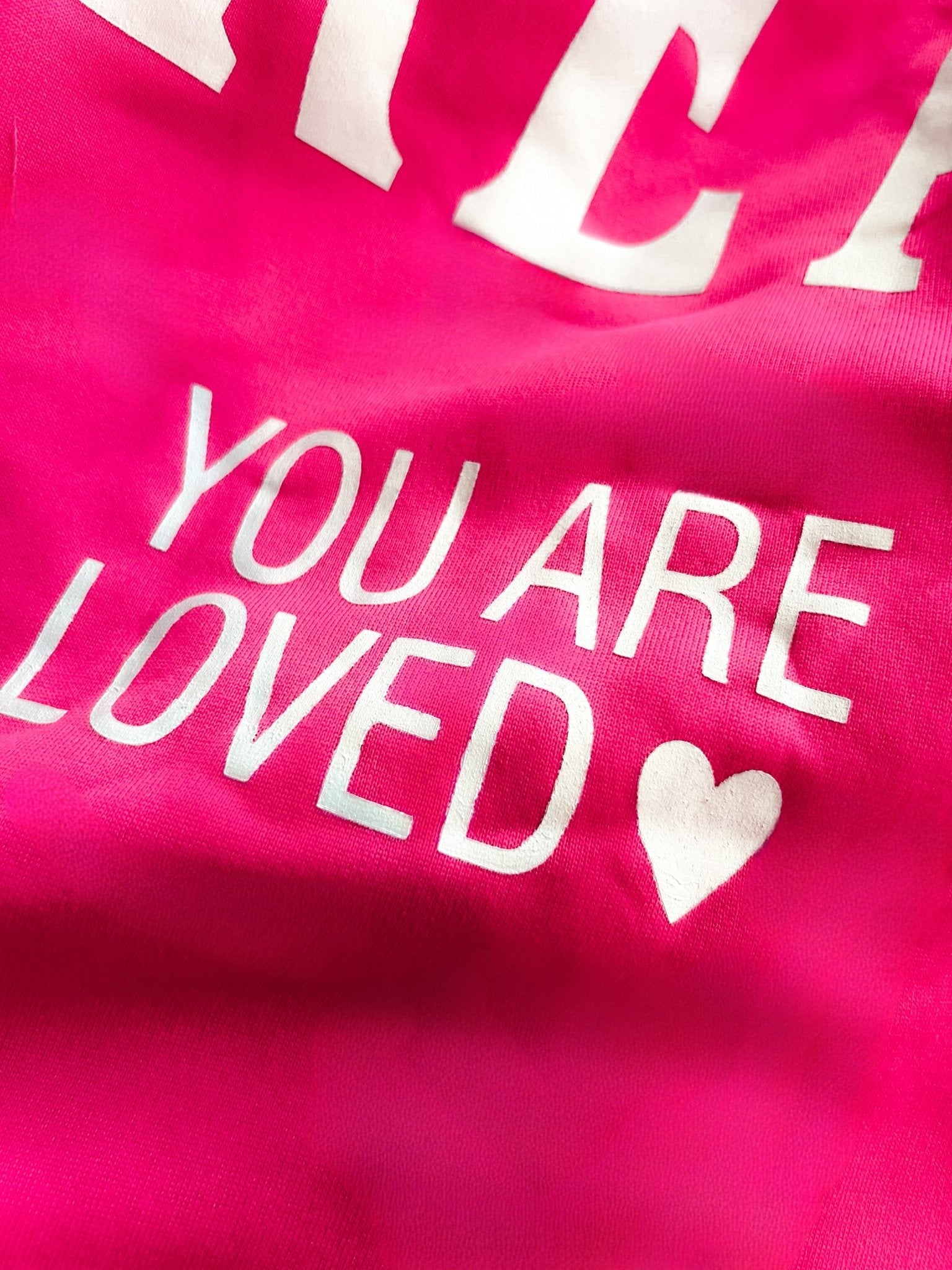 PREORDER If You Can Read This You Are Loved Graphic Back Printed Scuba Sweatshirt - Girl Code Couture