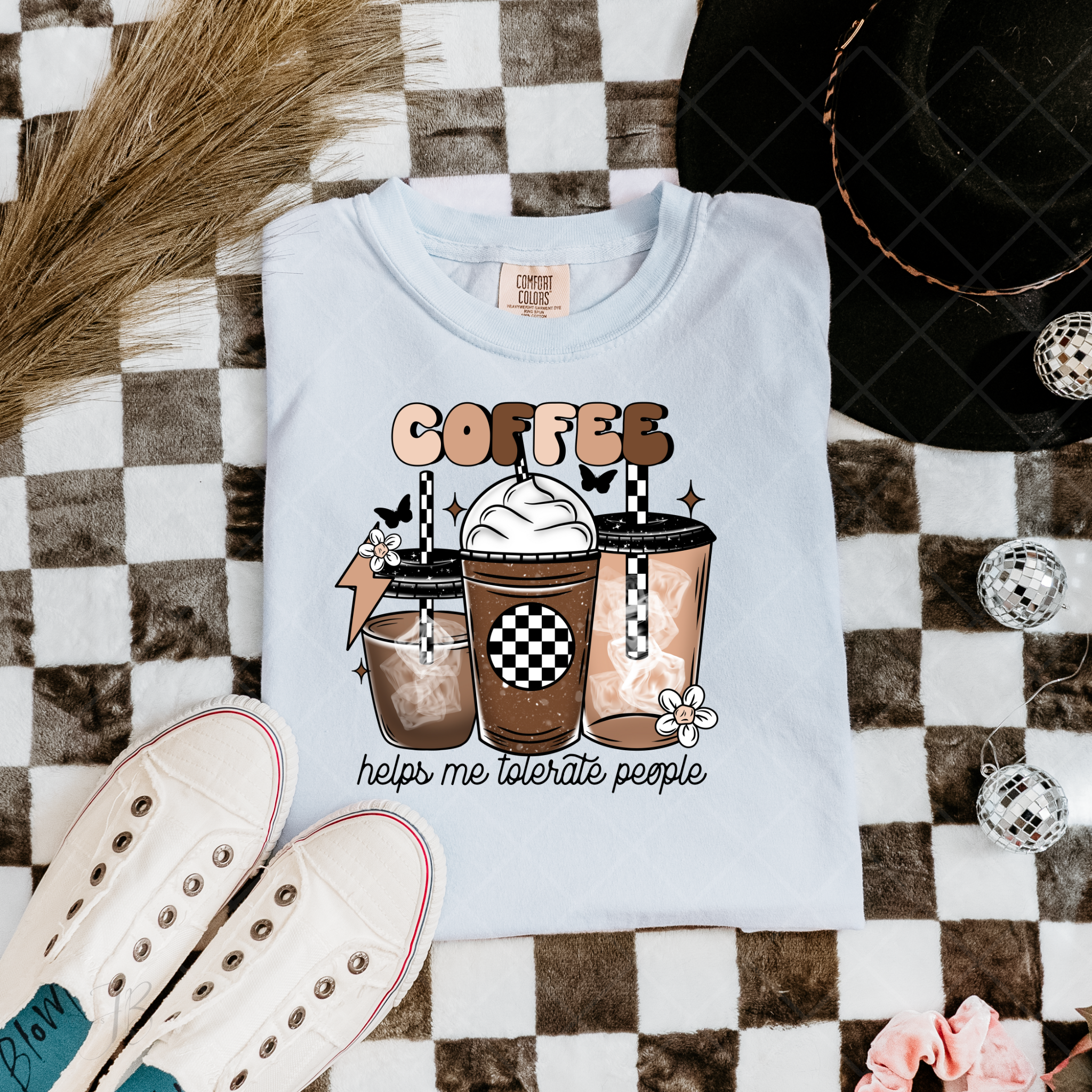 Coffee Fuels Me: Aesthetic Coffee Lover Tee