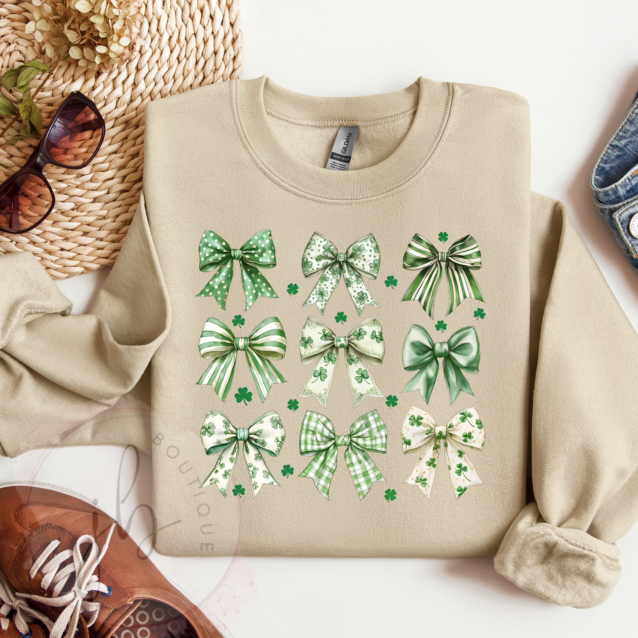 Shamrock Bow SWEATSHIRT