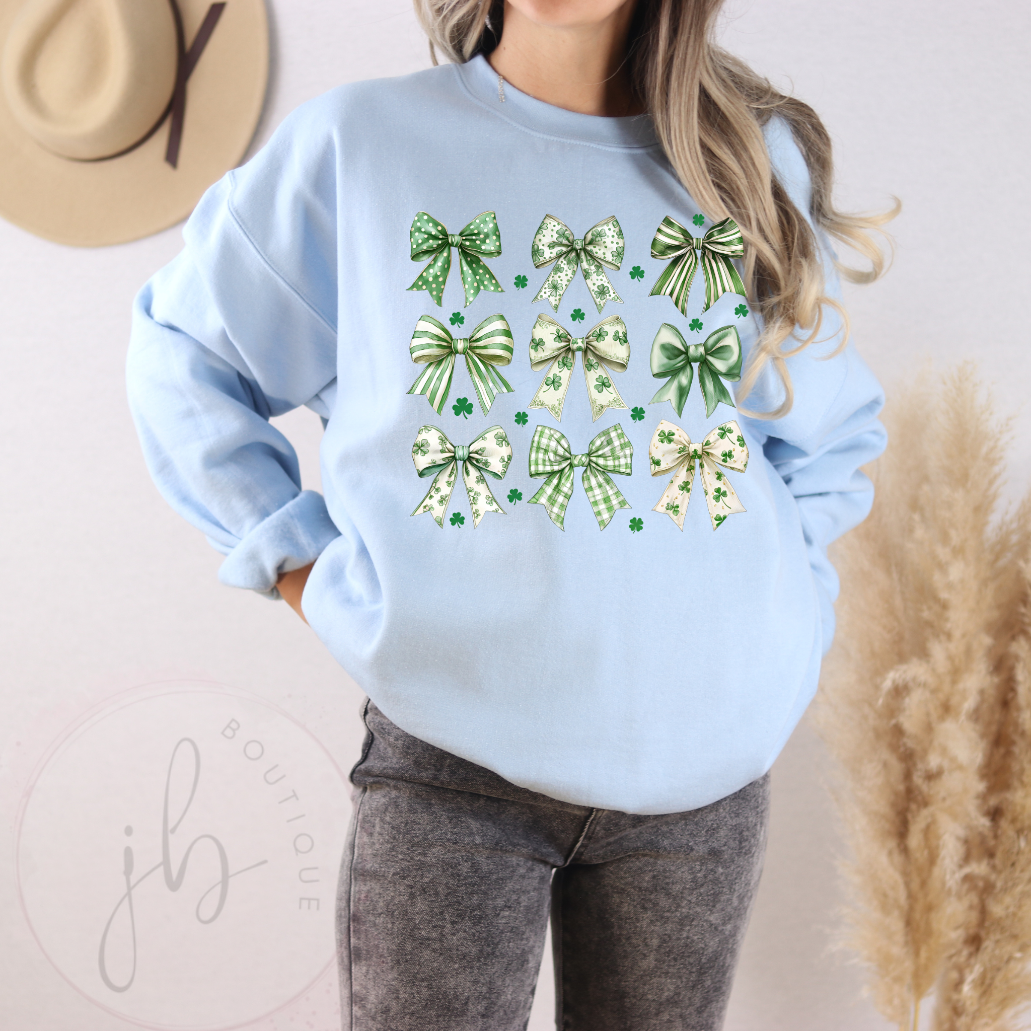 Shamrock Bow SWEATSHIRT