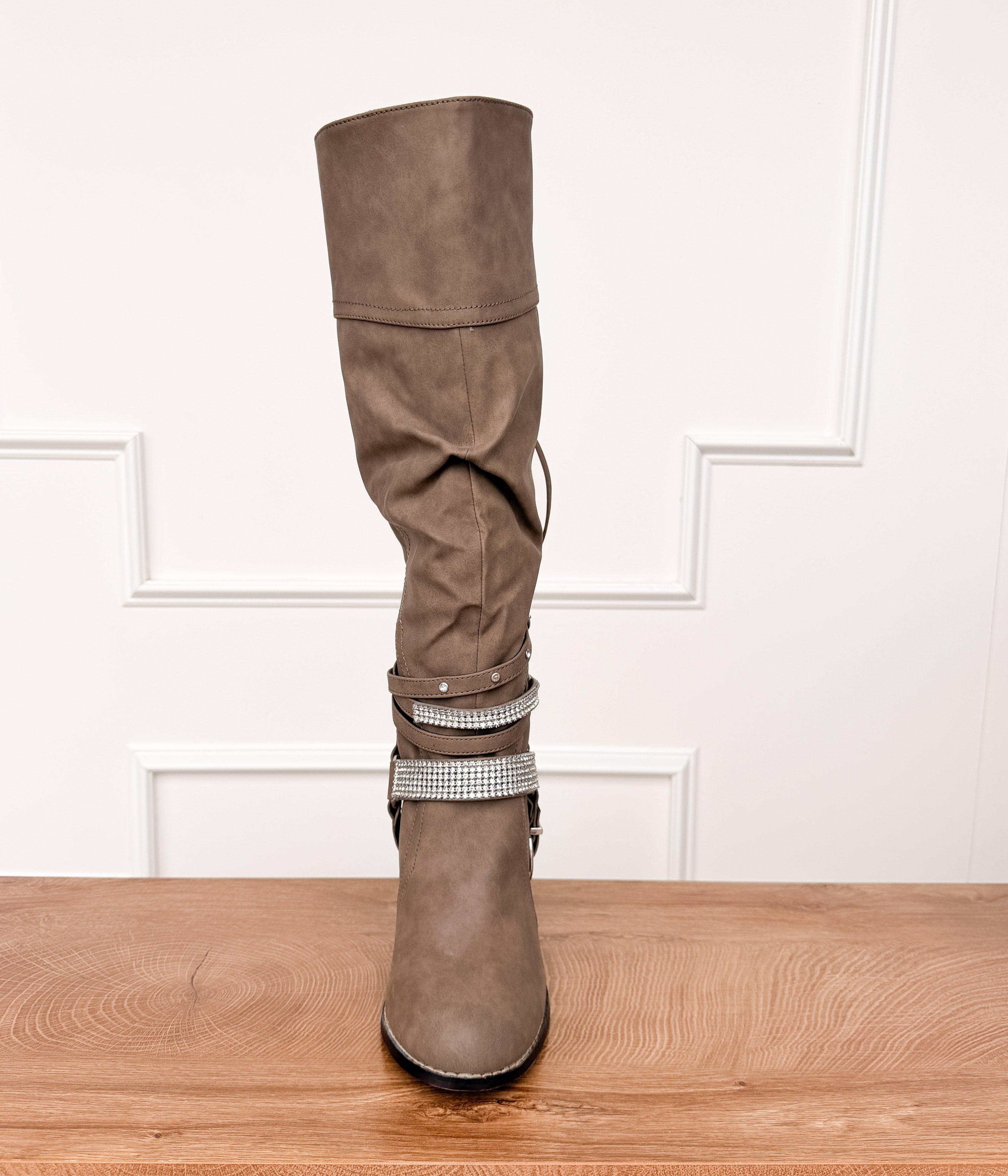 Stacey Boots in Taupe