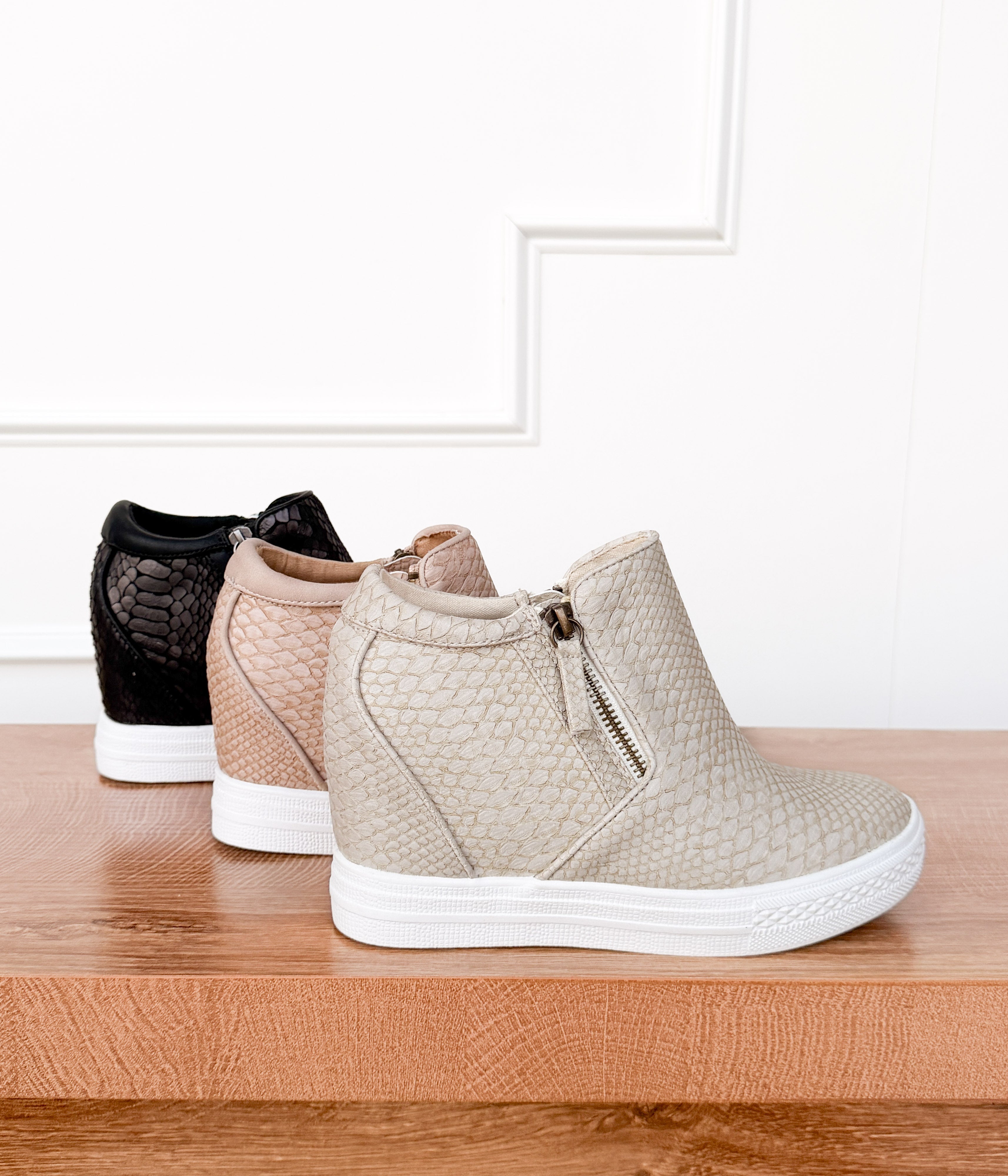 Timmibelle Wedge Sneaker in Cream