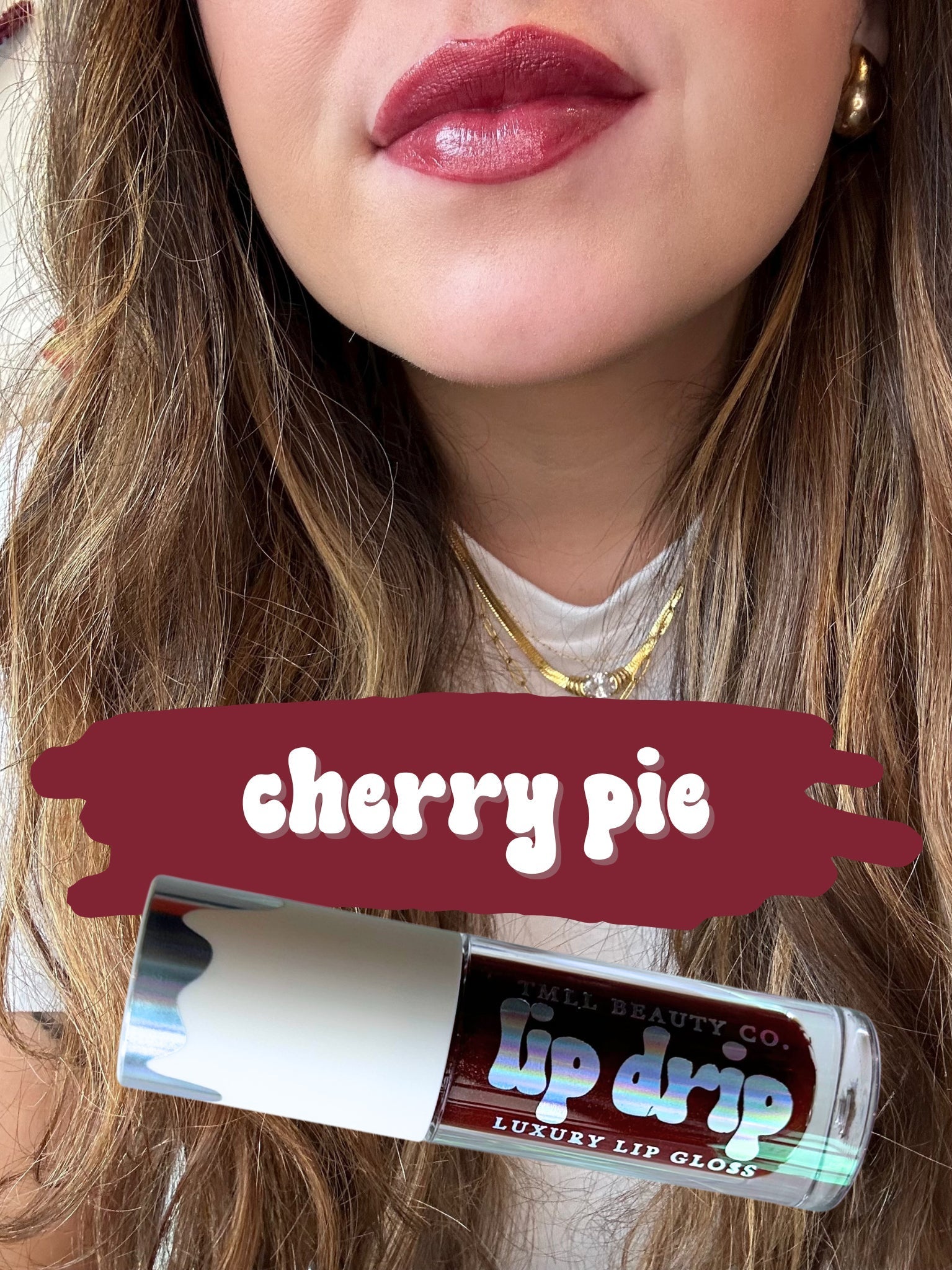 TMLL Lip Drip Luxury Gloss-250 - TMLL Beauty Co - Makeup-TMLL Beauty Co-Cherry Pie-[option4]-[option5]-[option6]-Leather & Lace Boutique Shop