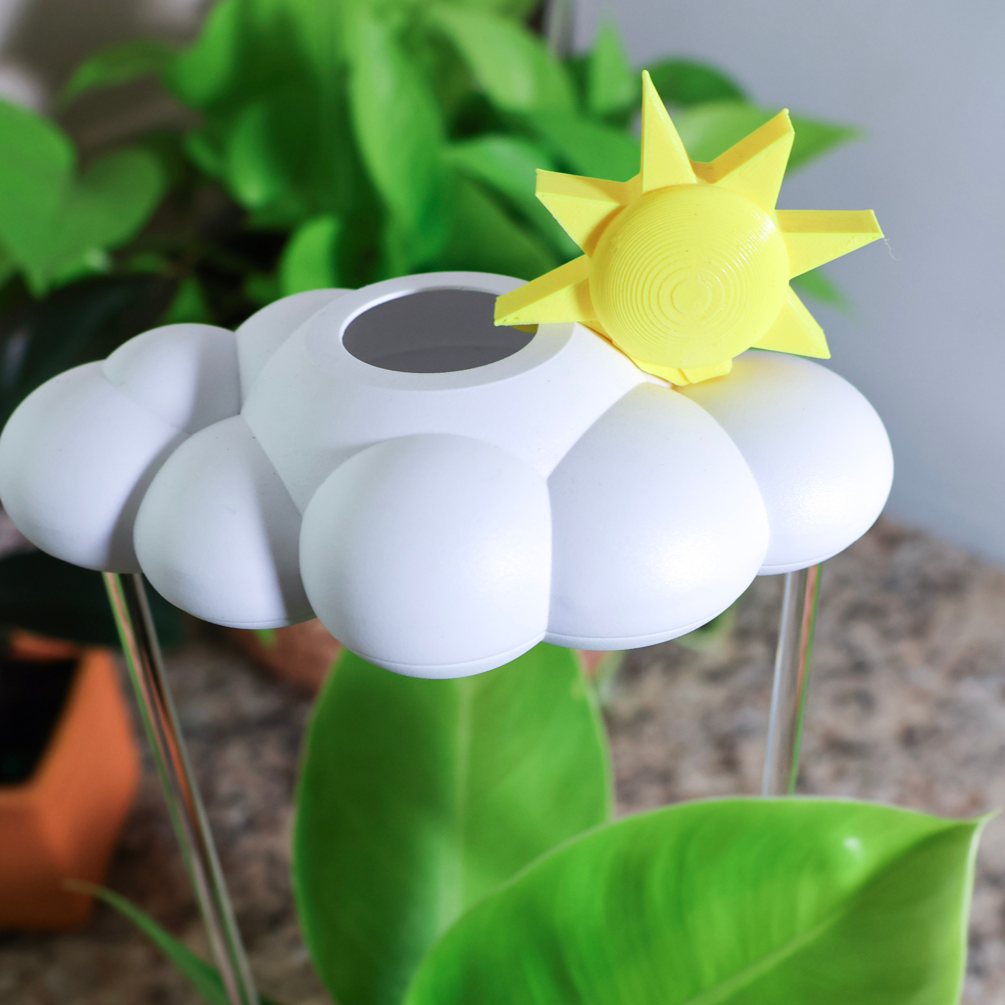 Original Dripping Rain Cloud with Sun Charm