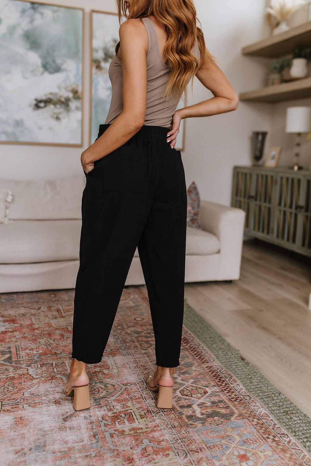 Love Me High Waisted Pants in Black