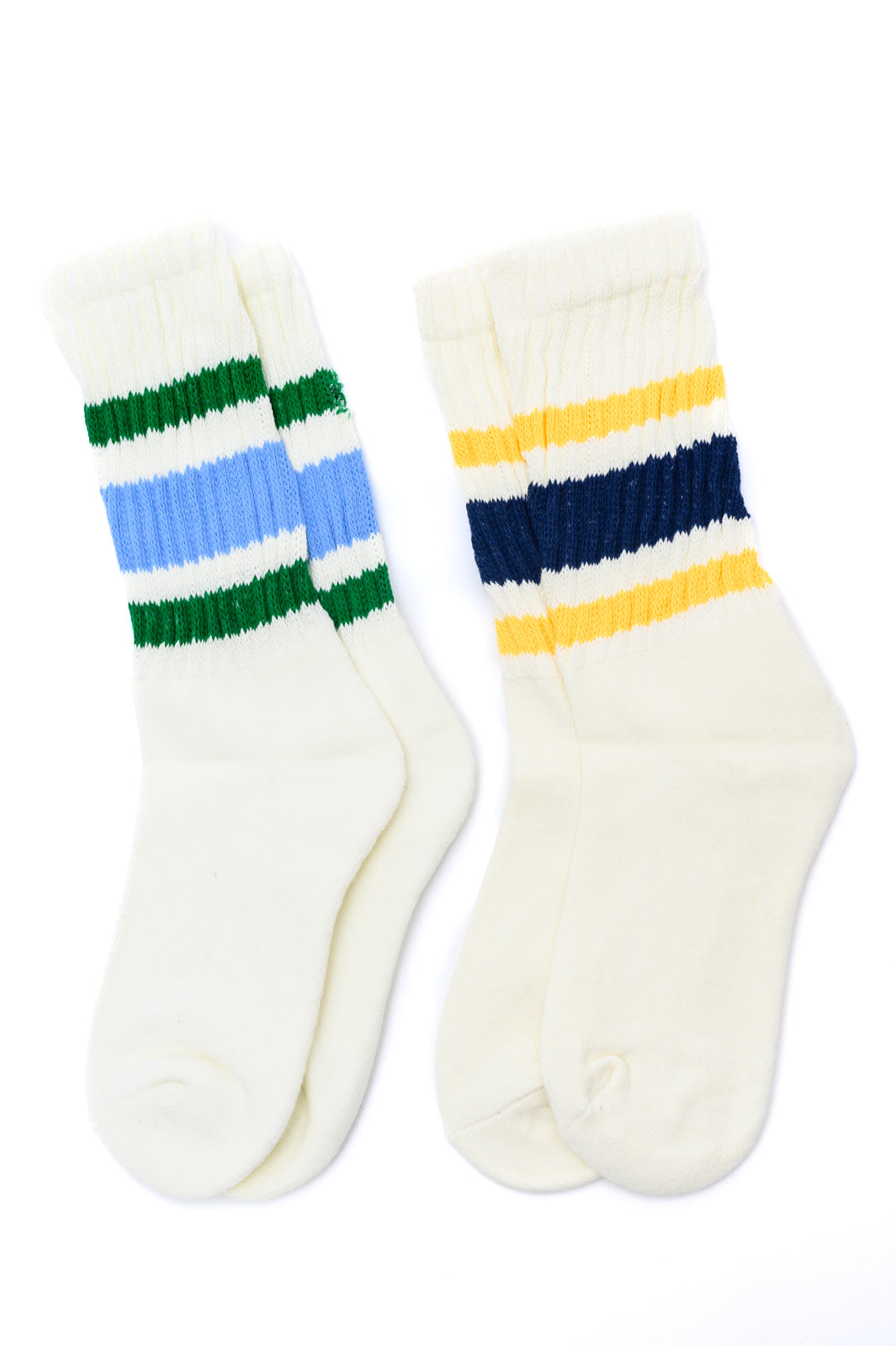 Dad Socks in Green and Blue